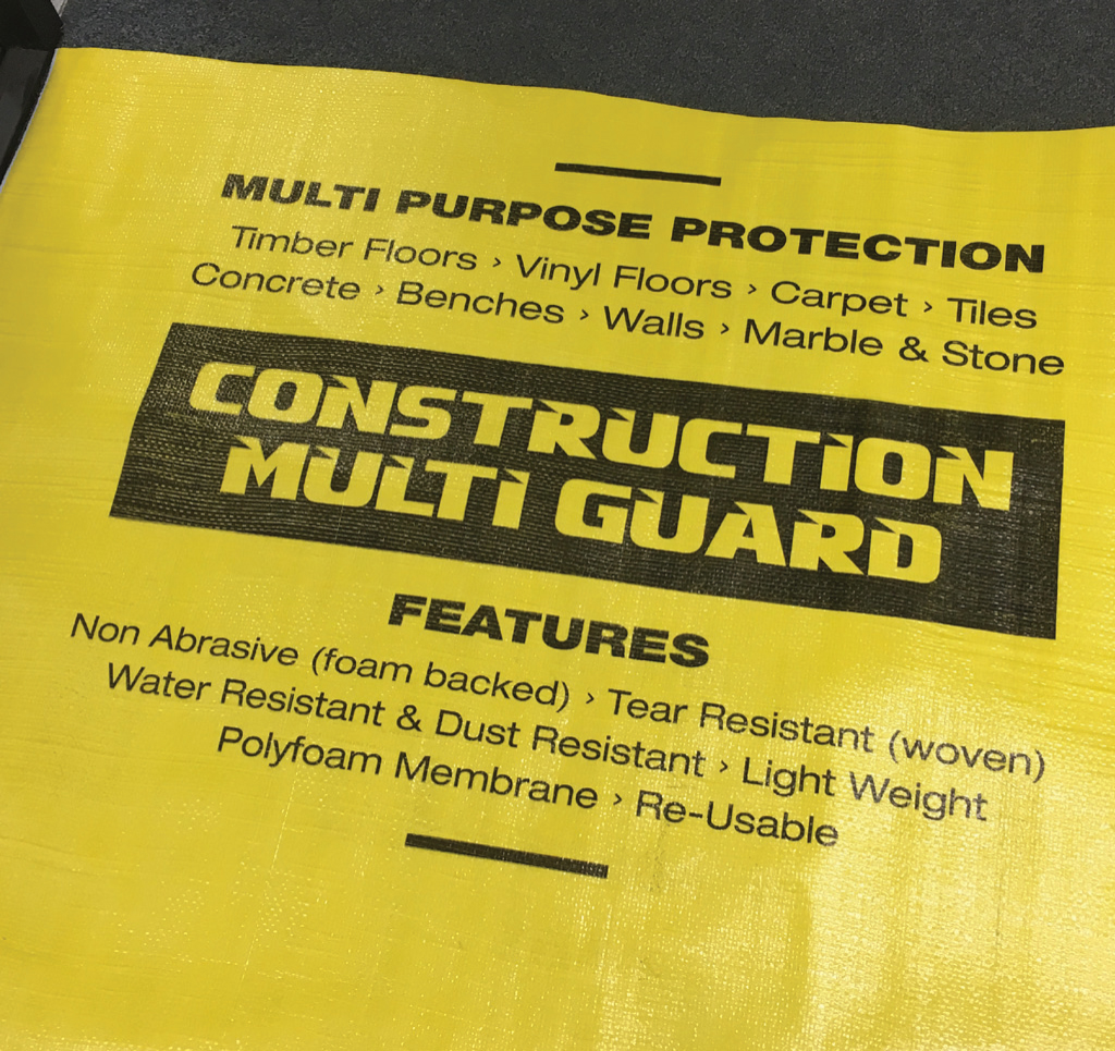 Construction Multiguard floor protection Gilmores