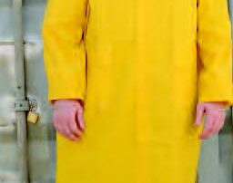 yellow pvc raincoat