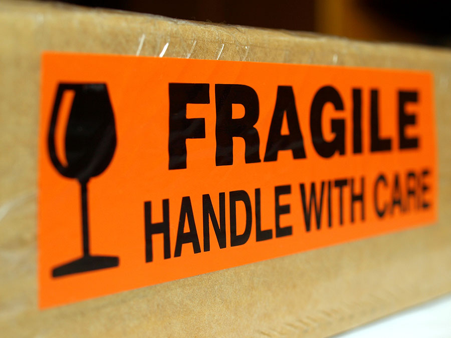 Fragile Printed Label Tapes
